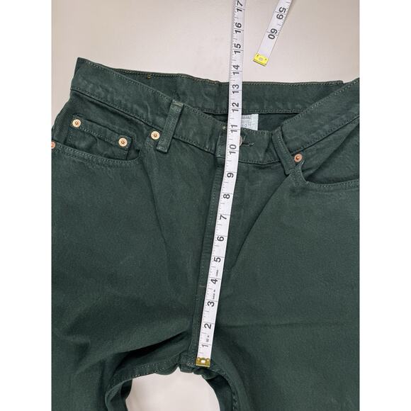 Vintage 1994 Levis 550 Womens 11 Relaxed Fit Tapered Leg Green USA Made Western - Picture 4 of 16